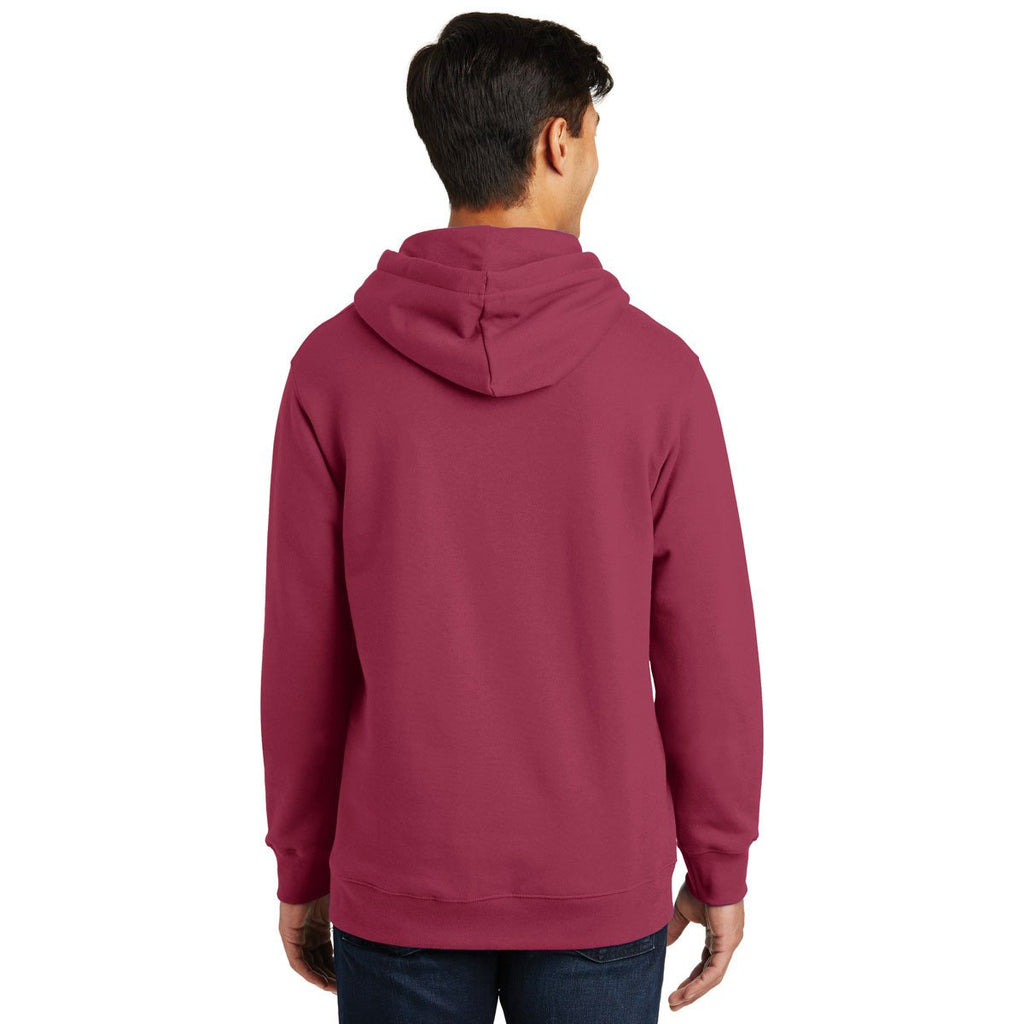 Port & Company Men's Garnet Fan Favorite Fleece Pullover Hooded Sweatshirt