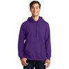 Port & Company Men's Team Purple Fan Favorite Fleece Pullover Hooded Sweatshirt