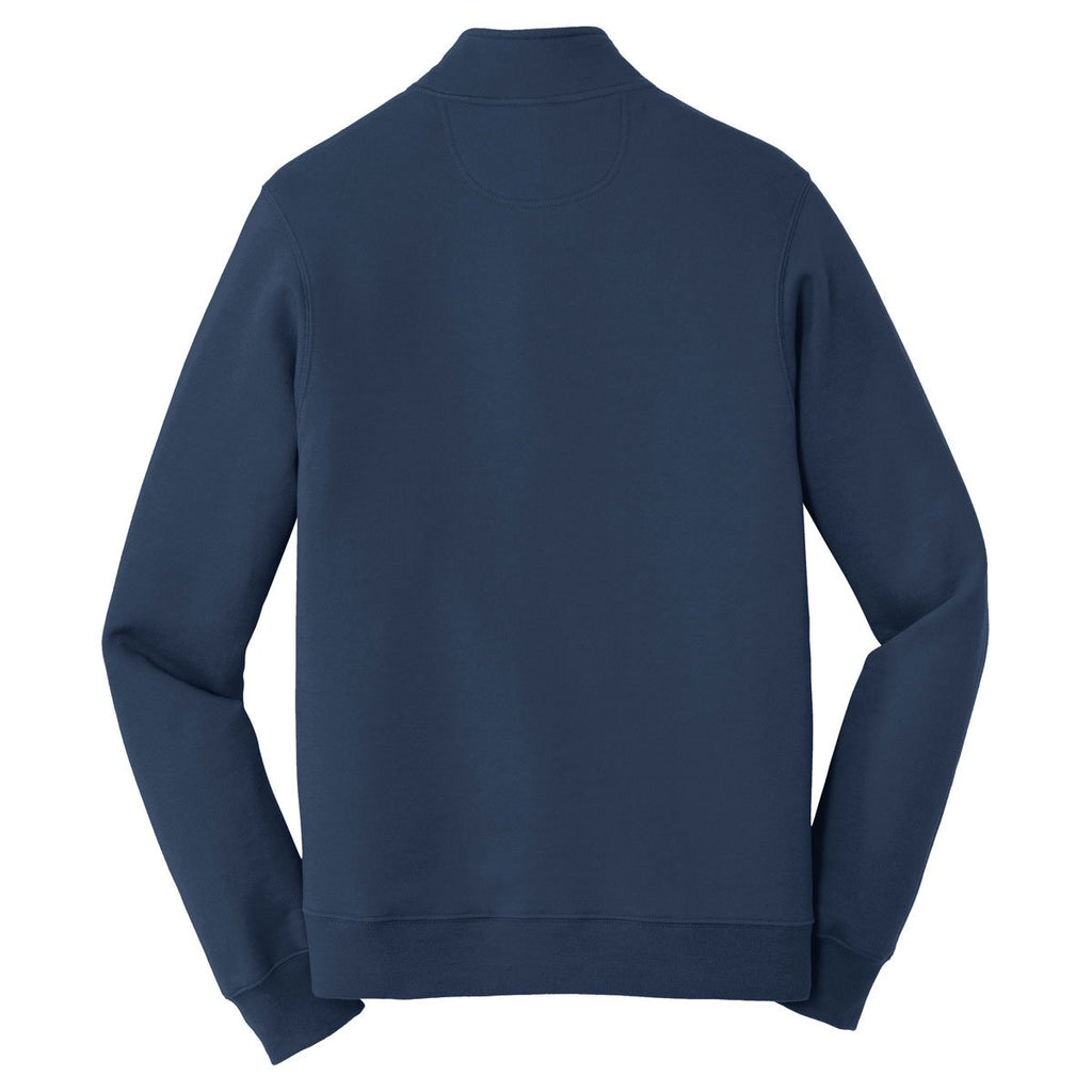 Port & Company Men's Team Navy Fan Favorite Fleece 1/4-Zip Pullover Sweatshirt