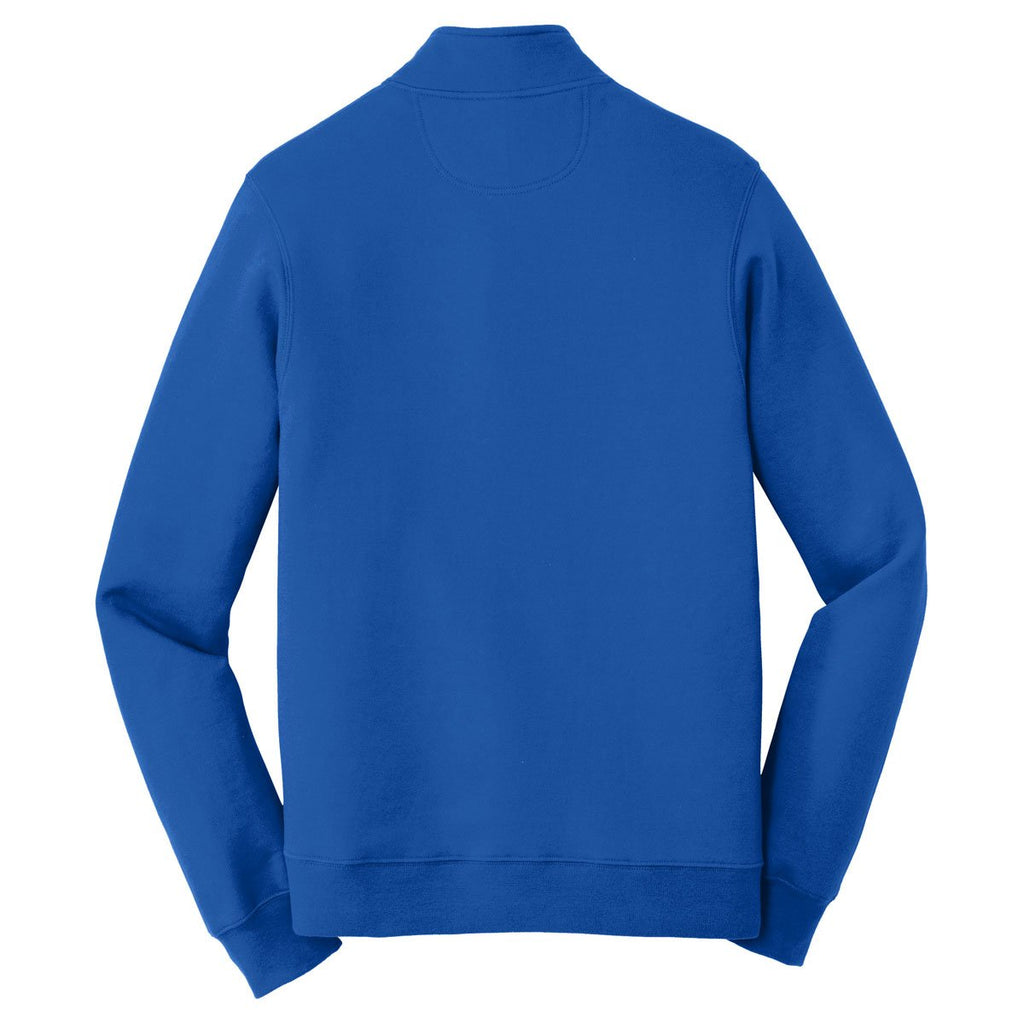 Port & Company Men's True Royal Fan Favorite Fleece 1/4-Zip Pullover Sweatshirt