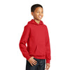 Port & Company Youth Bright Red Fan Favorite Fleece Pullover Hooded Sweatshirt