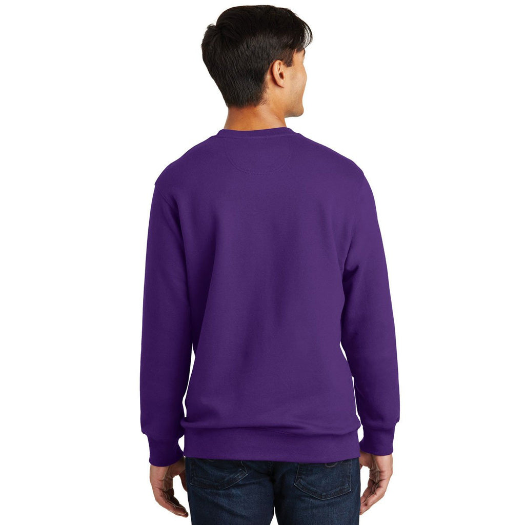 Port & Company Men's Team Purple Fan Favorite Fleece Crewneck Sweatshirt