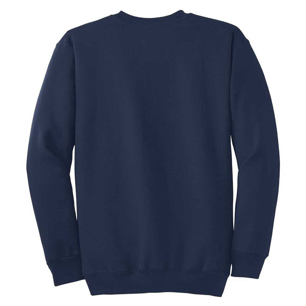 Port & Company Men's Navy Tall Essential Fleece Crewneck Sweatshirt