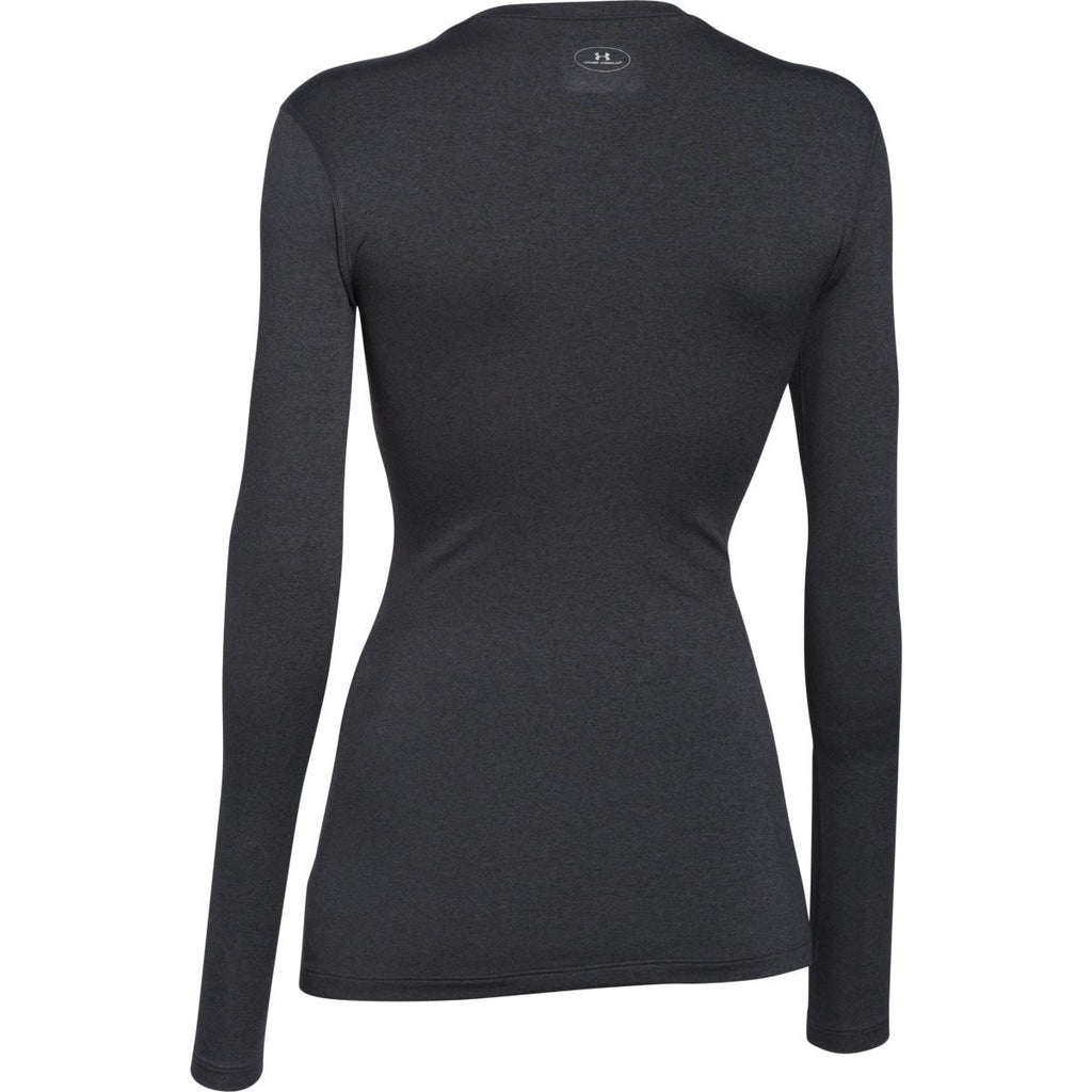 Under Armour Women's Carbon Heather ColdGear Fitted L/S Crew