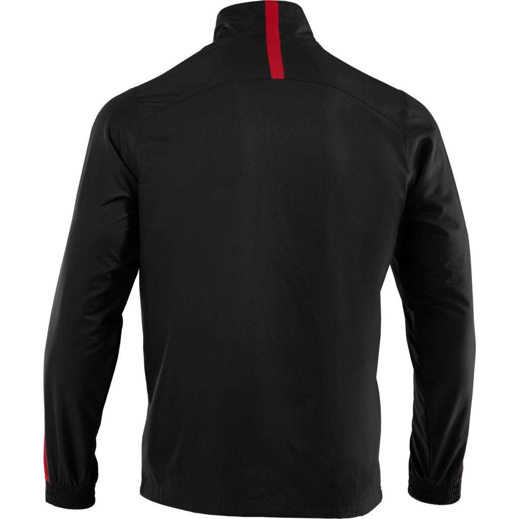Under Armour Men's Black/Red Essential Woven Jacket