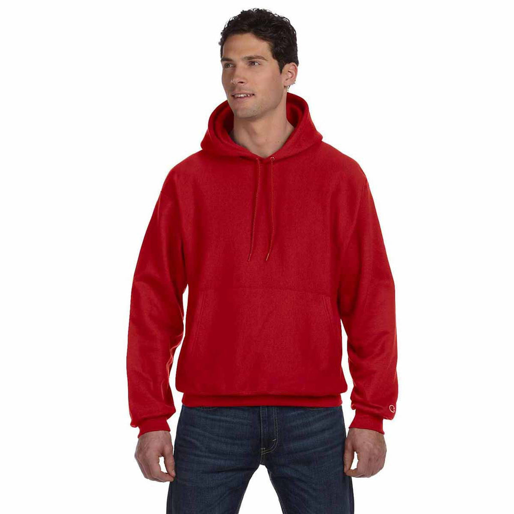 Champion Men's Scarlet Reverse Weave 12-Ounce Pullover Hood