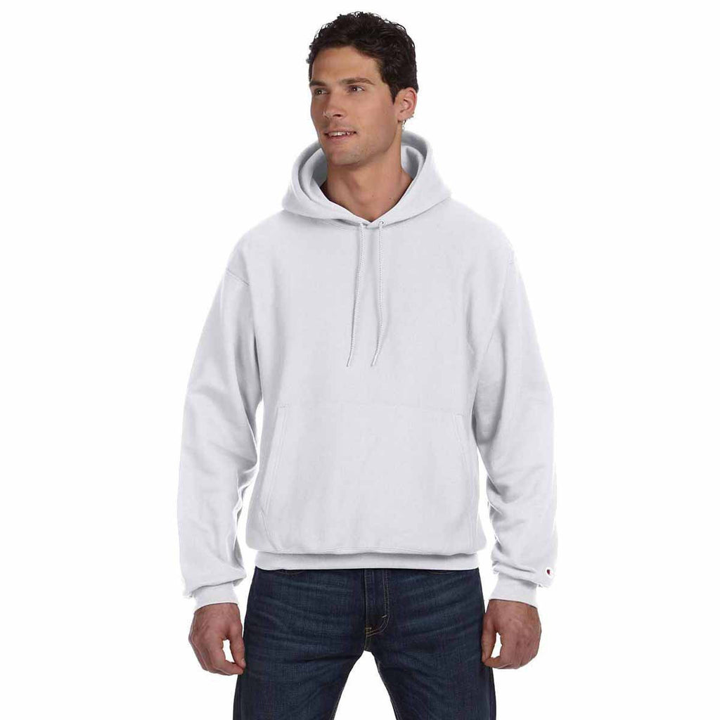 Champion Men's Silver Grey Reverse Weave 12-Ounce Pullover Hood