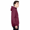 Champion Men's Sport Maroon/Athletic Heather for Team 365 Cotton Max 9.7-Ounce Pullover Hood