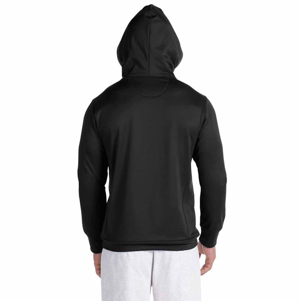 Champion Men's Black/Black Performance 5.4-Ounce Colorblock Pullover Hood