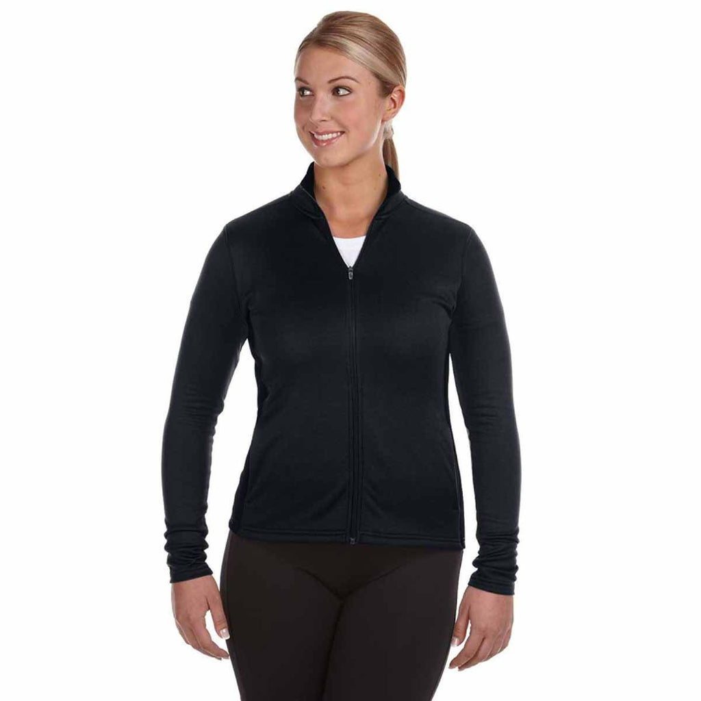 Champion Women's Black/Black Performance 5.4-Ounce Colorblock Full-Zip Jacket