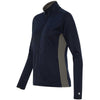 Champion Women's Navy/Stone Grey Performance 5.4-Ounce Colorblock Full-Zip Jacket