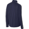 Sport-Tek Men's True Navy/Iron Grey Sport-Wick Textured Colorblock 1/4-Zip Pullover