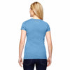 Champion Women's Sport Light Blue for Team 365 Vapor Cotton Short-Sleeve V-Neck