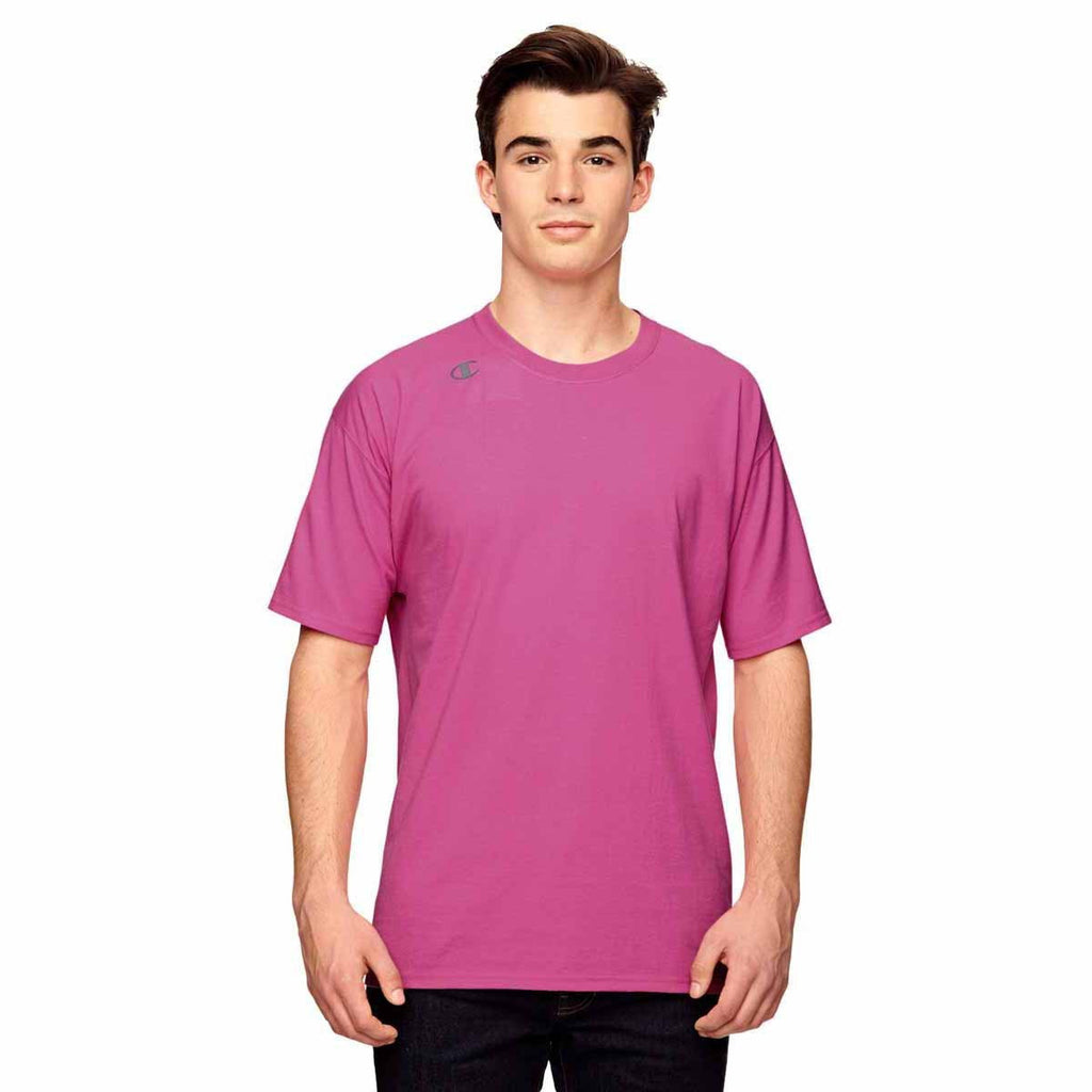 Champion Men's Sport Charity Pink Vapor Cotton Short-Sleeve T-Shirt