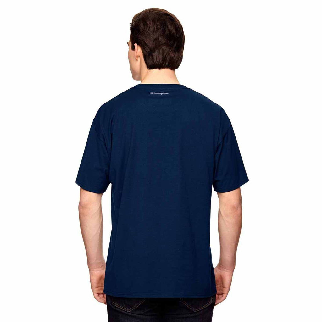 Champion Men's Sport Dark Navy Vapor Cotton Short-Sleeve T-Shirt