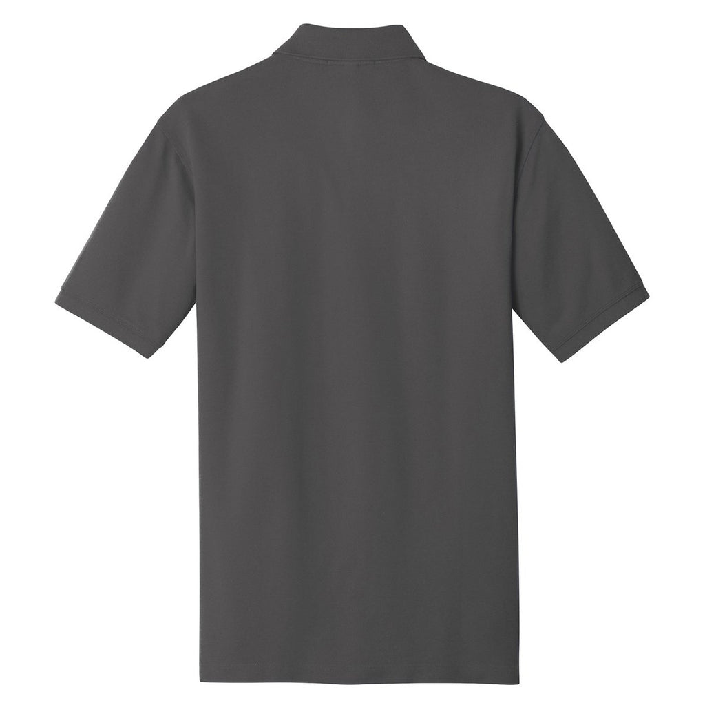 Port Authority Men's Sterling Grey Tall Ezcotton Polo