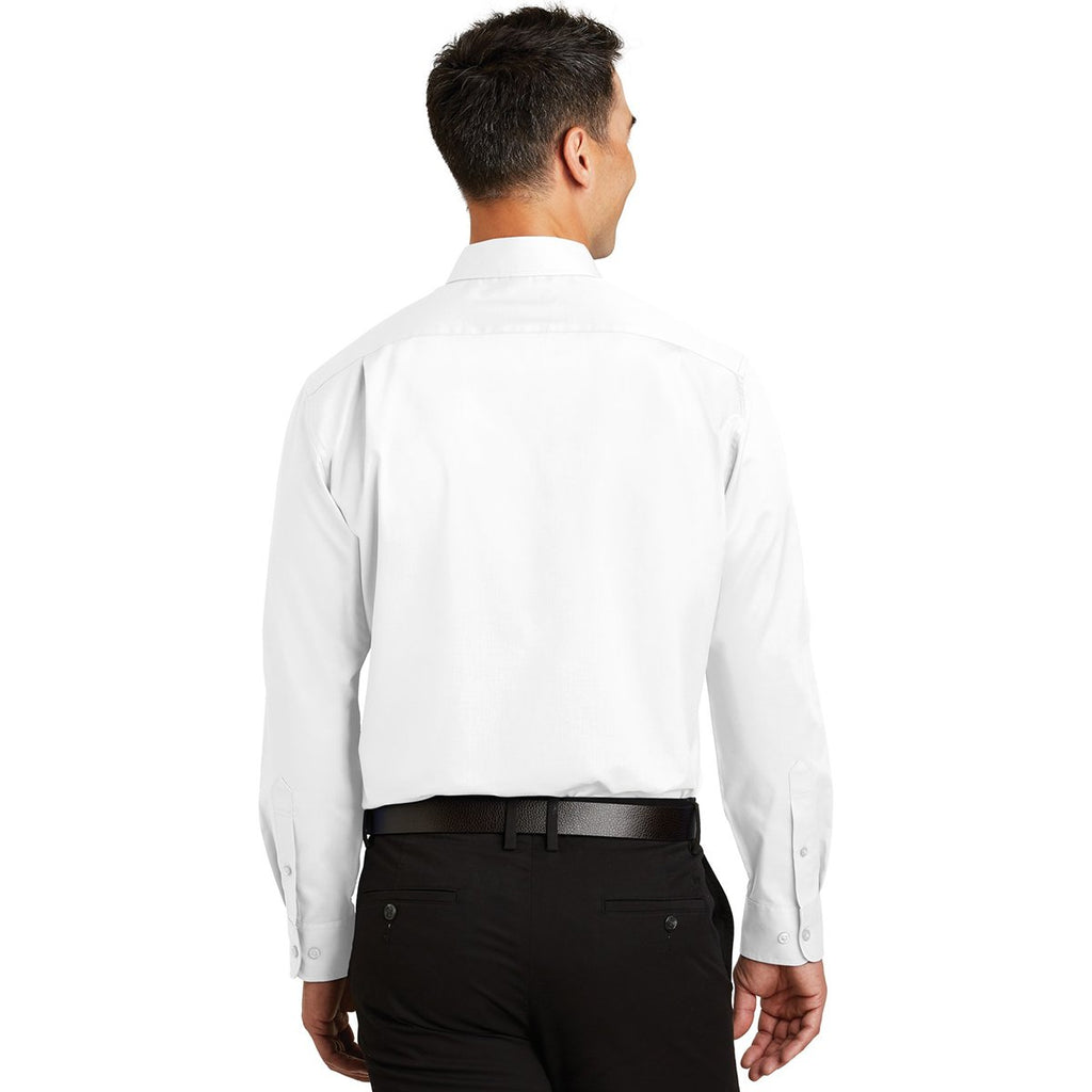 Port Authority Men's White Tall SuperPro Twill Shirt