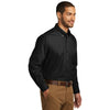 Port Authority Men's Deep Black Tall Long Sleeve Carefree Poplin Shirt