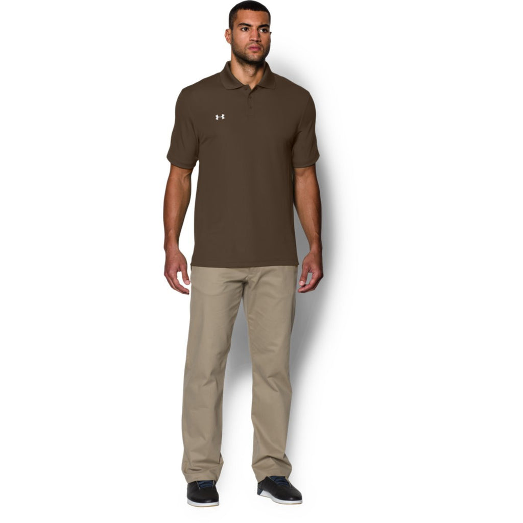 Under Armour Men's Brown Performance Team Polo