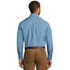 Port Authority Men's Carolina Blue Long Sleeve Carefree Poplin Shirt