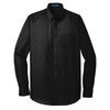 w100-port-authority-black-poplin-shirt