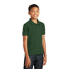 Port Authority Youth Deep Forest Green Core Classic Pique Polo