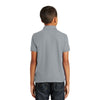 Port Authority Youth Gusty Grey Core Classic Pique Polo