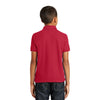 Port Authority Youth Rich Red Core Classic Pique Polo