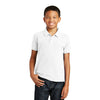 Port Authority Youth White Core Classic Pique Polo