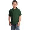 y500-port-authority-green-polo