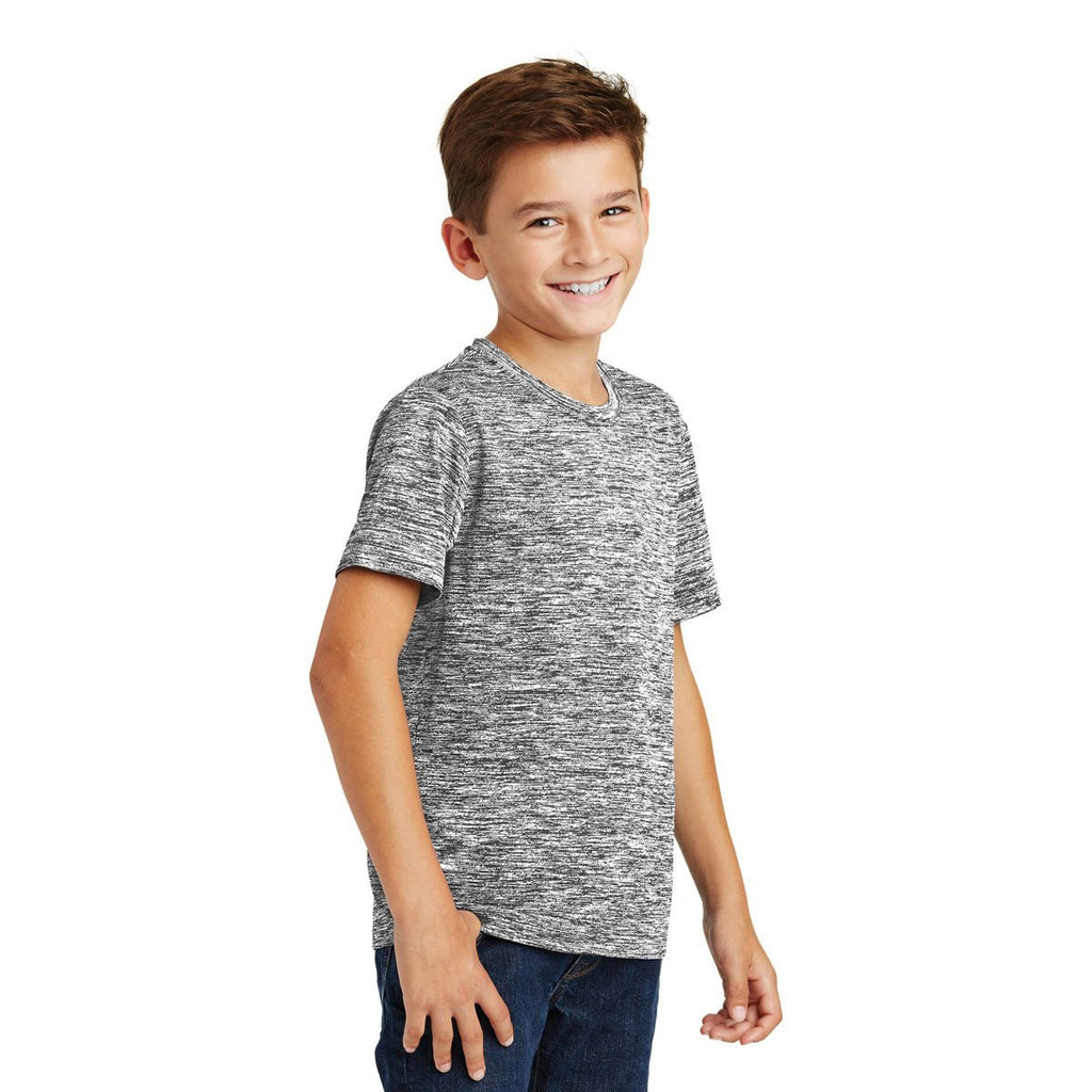 Sport-Tek Youth Black Electric PosiCharge Electric Heather Tee