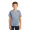 Sport-Tek Youth True Navy Electric PosiCharge Electric Heather Tee