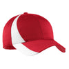 ystc11-sport-tek-red-colorblock-cap