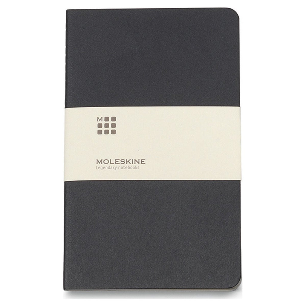 Cuaderno Grande Negro a Rayas Moleskine (5" x 8.25")