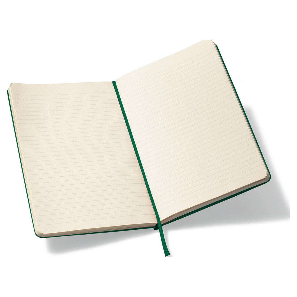 Cuaderno Grande a Rayas Pasta Dura Verde Óxido Moleskine (5” x 8.25”)