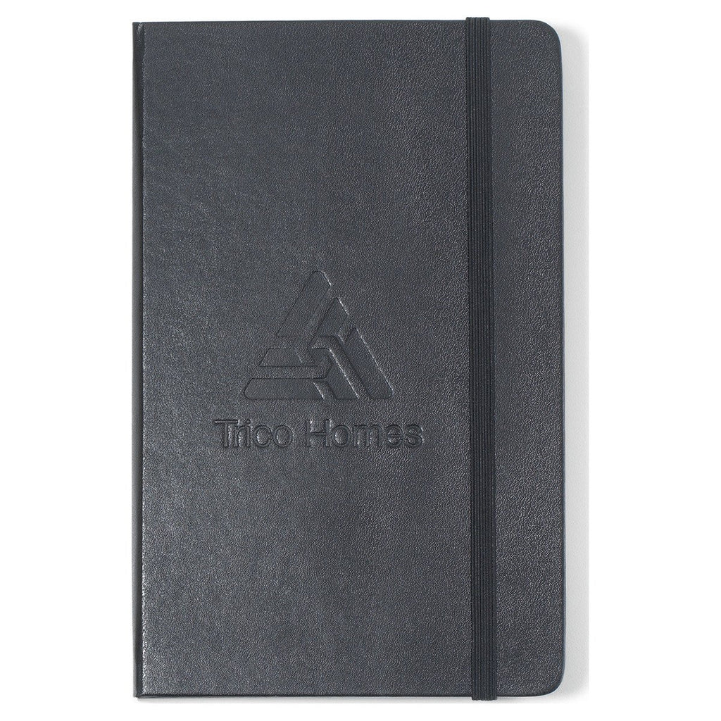 Moleskine Black Hard Cover Squared Large Notebook (5" x 8.25")