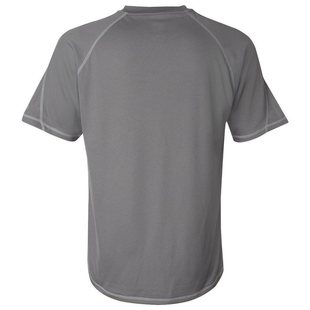 Champion Men's Stone Grey Double Dry 4.1-Ounce Mesh T-Shirt