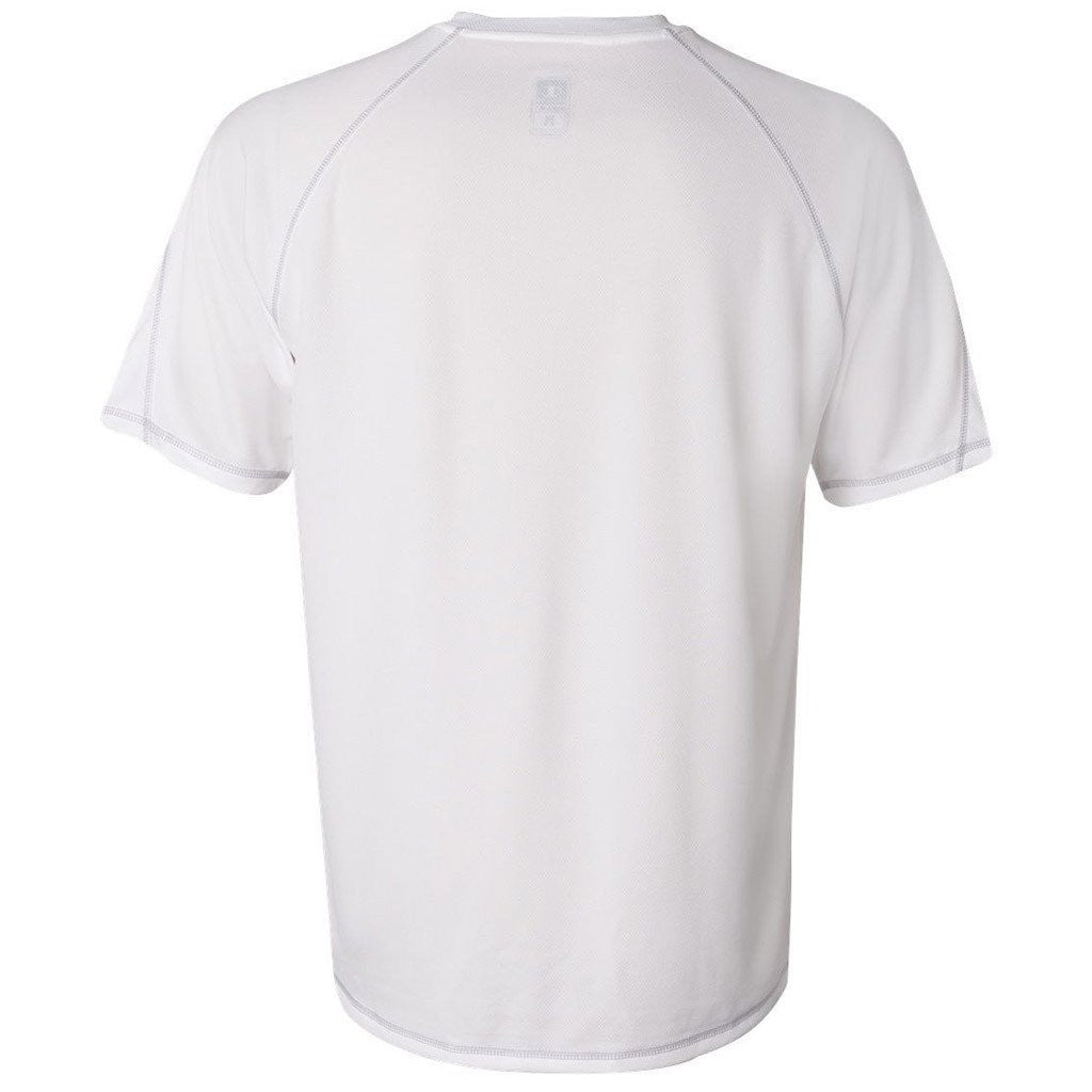 Champion Men's White Double Dry 4.1-Ounce Mesh T-Shirt